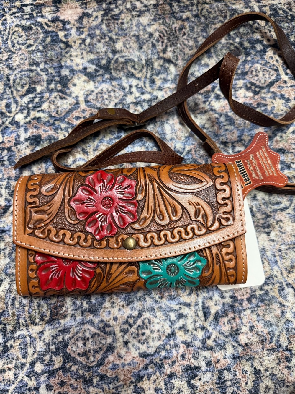 American Darling Leather Crossbody brand new with tags